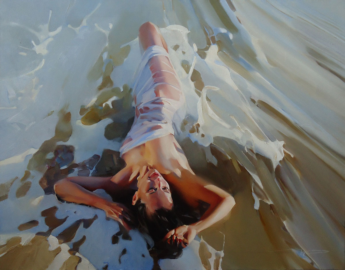 "Tide" oil on canvas, 70h90 cm, 2014